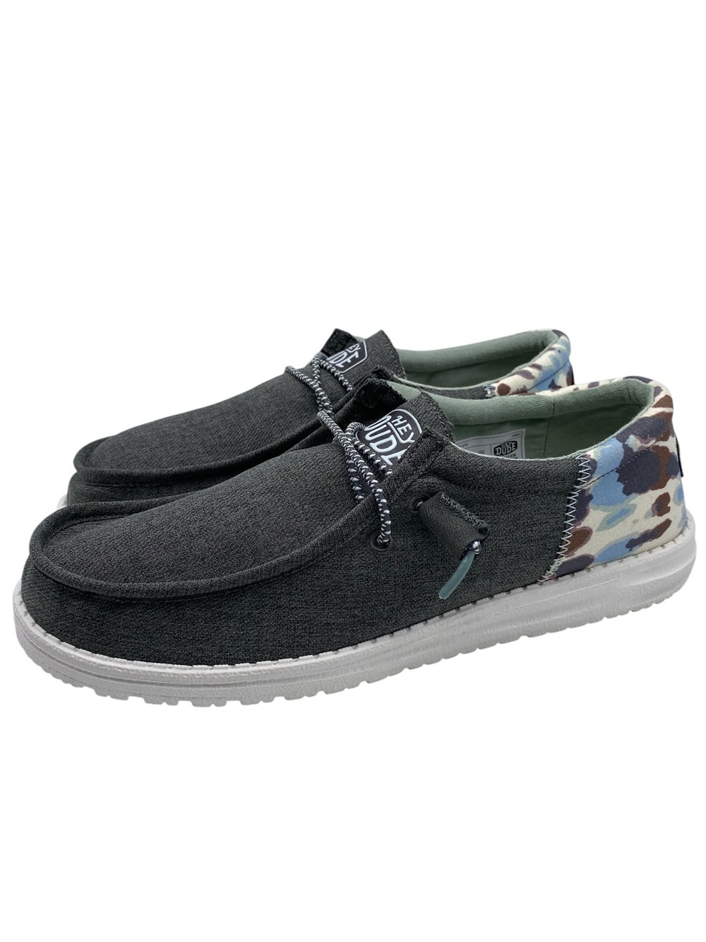 Hey Dude Mens Shoes Wally Funk Tie Dye Slip On Size 9 Gray Casual Comfortable